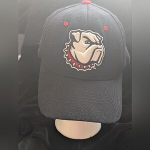 Zephyr Bull Dog Black and Red  Logo Cap